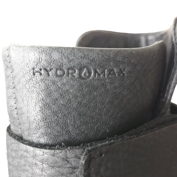 Ecco Skyler Hydromax Leather Black Moto Wedge Ankle Boot 40EU/9US - Picture 8 of 12